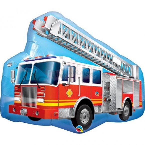 Шар Пожарная машина, наполнен гелием