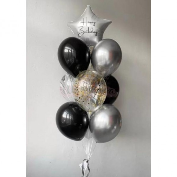 Фонтан из воздушных шаров " Сокровенность", наполнены гелием
