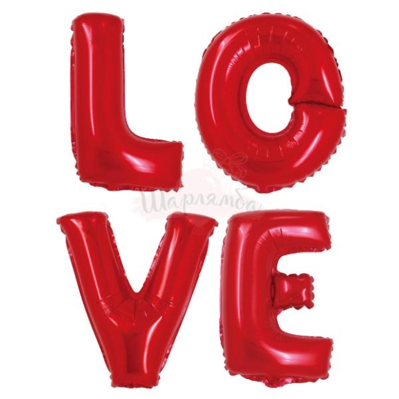 Шары буквы Love (буква 41см)