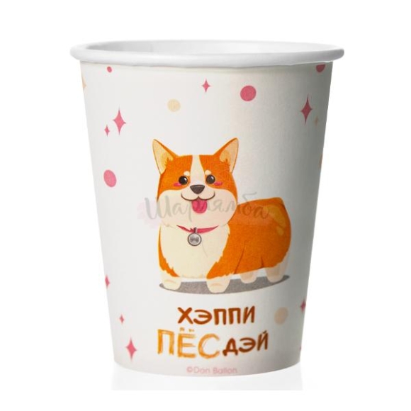 Стаканы (250 мл) Корги, 6 шт