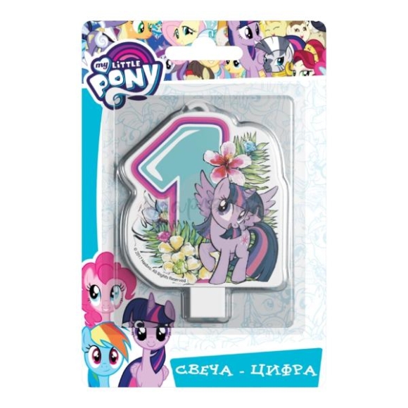 Свеча в торт "1" My little pony