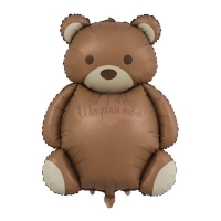 Шар Мишка коричневый милый