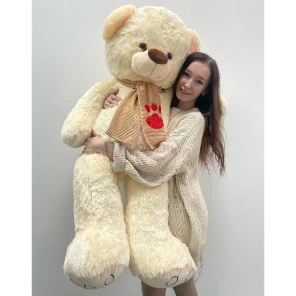 Мягкая игрушка Мишка гигант в шарфе