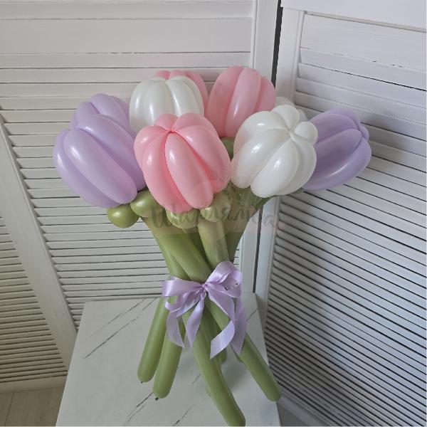 Букет "Нежность" 9 шт тюльпанов