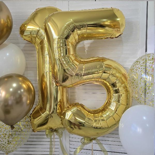 Набор шаров "15 ярких лет"