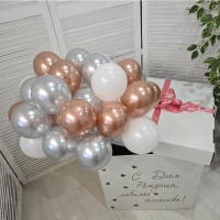 Коробка сюрприз  "Rose gold" 30шт